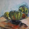 Large Squash, oil on panel 21.75 x 24 in, $450